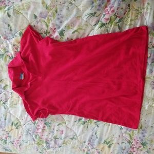 Red by the beach cotton coverup